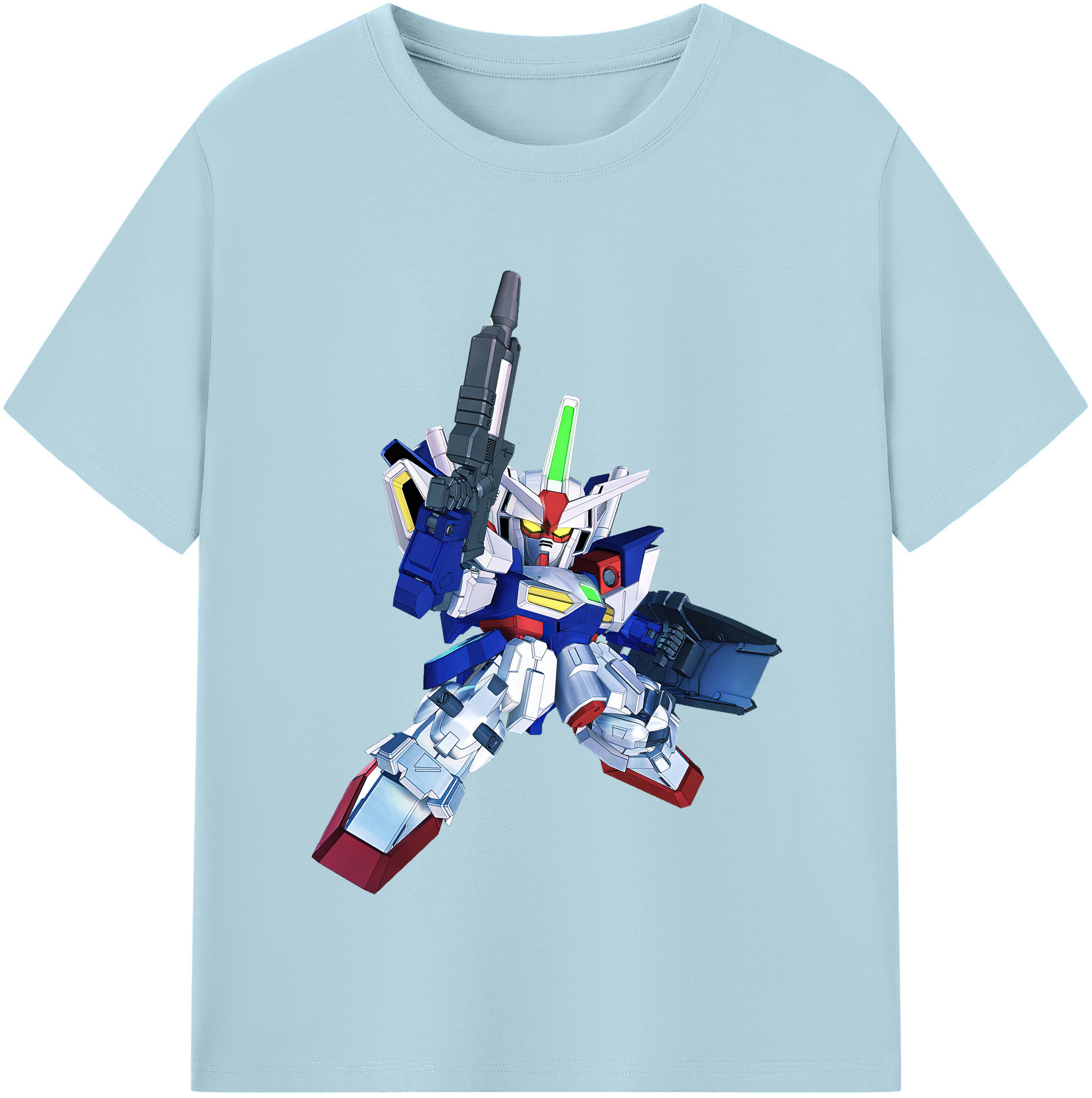 （画像用） 機動戦士ガンダム Mobile Suit Gundam 綿100％半袖Tシャツ（フロントプリント）